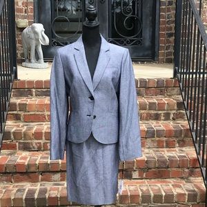 NWT Calvin Klein Linen Blend Suit Sz 12